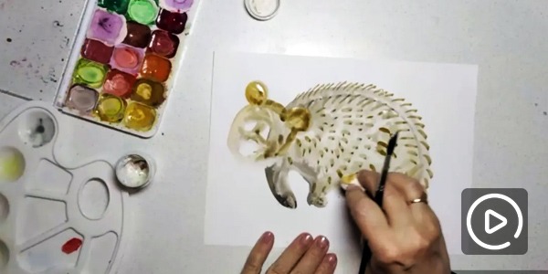 Рисуем медведя